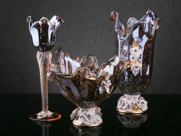 Ваза для фруктов Venezia 29х35х26 см White cristal