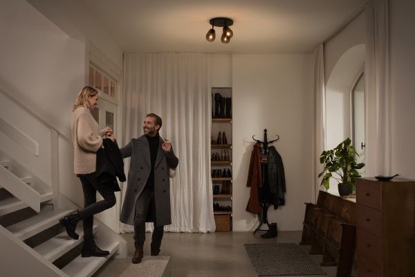 Люстра потолочная Ledvance Vintage Cone Spot 2x40 Вт E27 черный/серый 