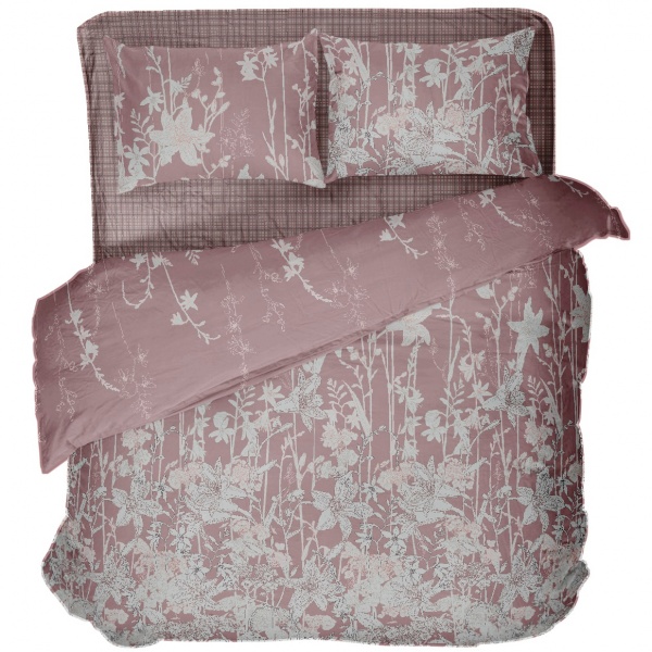 Комплект постельного белья Home Flowers bunch 2.0 розовый с рисунком La Nuit 