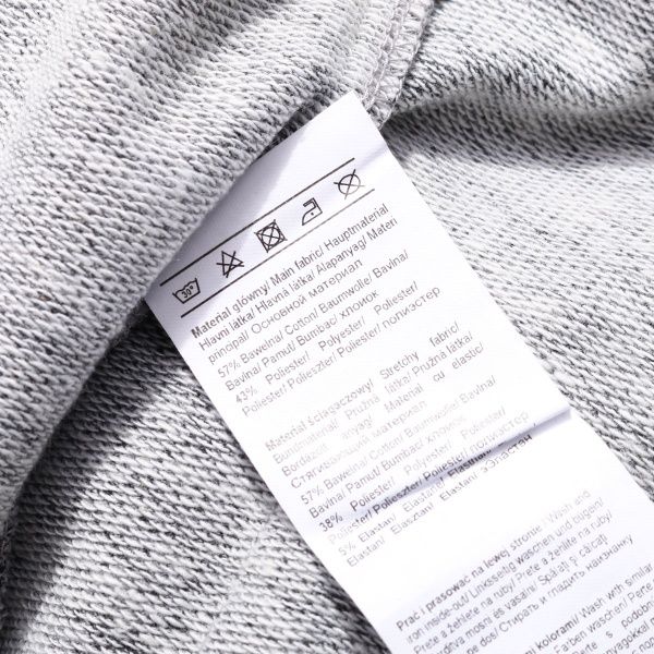 Свитшот LINCOLN&SHARKS р.140 серый с белым 