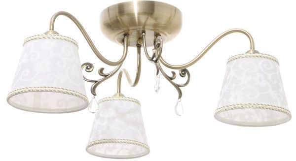 Люстра стельова Accento lighting Adelia 3xE14 антична латунь ALSQ-MD37029/3 