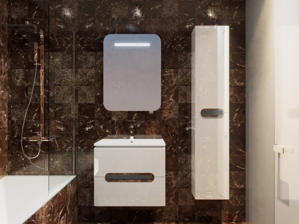 Дзеркальна шафа ЮВЕНТА Prato PrM-60 біла