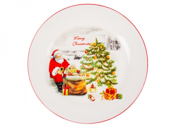 Тарелка обеденная Новый Год 25,5 см 858-0021 Lefard