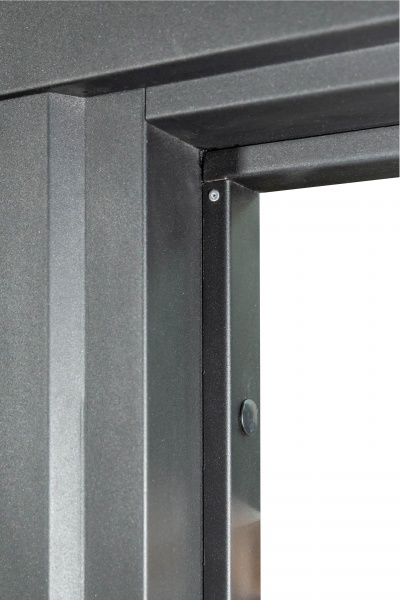 Двері вхідні Булат Термо House-703 вулична венге темний 2050x1200 мм праві