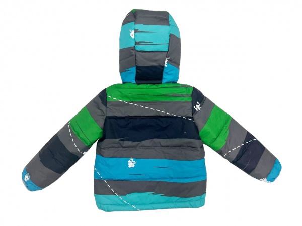 Куртка детская для мальчиков JOIKS Волна р.116 серый KD-19 