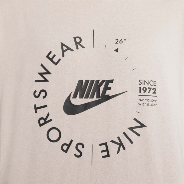 Футболка Nike M NSW SPU SS TEE FD1182-272 р.L бежевий