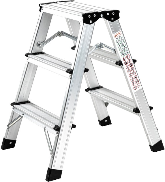 Лестница-стремянка GTM двухсторонняя 2x3 KMH1203 (39696)