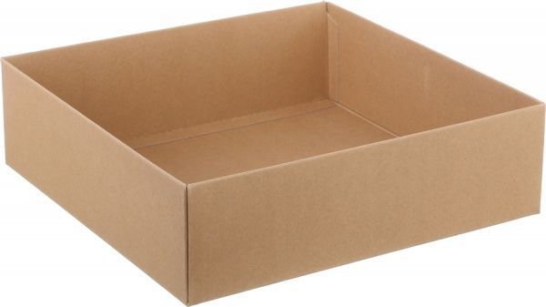 Коробка самозбірна крафт 30х30х9 см