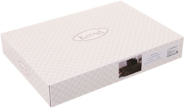 Комплект постельного белья Loft 2 шоколадный Karna 