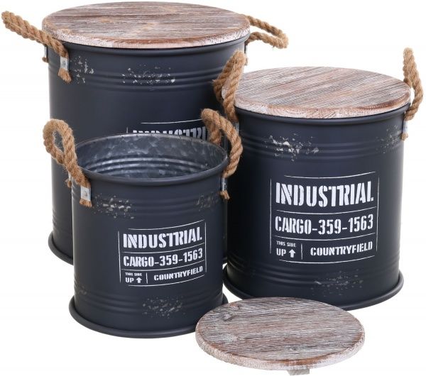 Бочка для зберігання Cargo 35х39,5 см сіра 