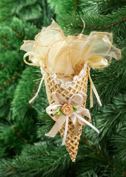 Подвеска Мороженое шоколадное 12 см Т-3723  