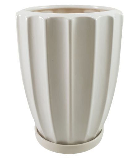 Горшок керамический Резон Косарик круглый 1,65 л белый (Р279біл) 