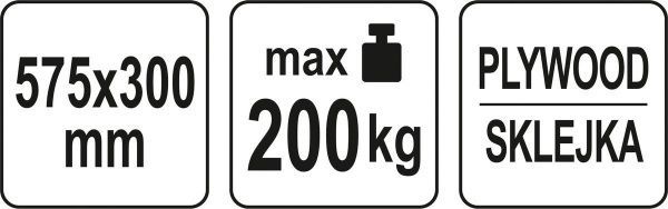 Платформа YATO 575х300х18 мм YT-37421