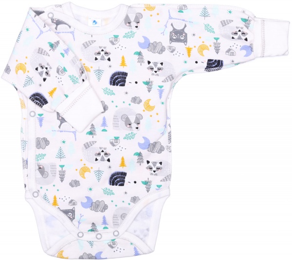 Боди унисекс Minikin Животные р.62 молочный 