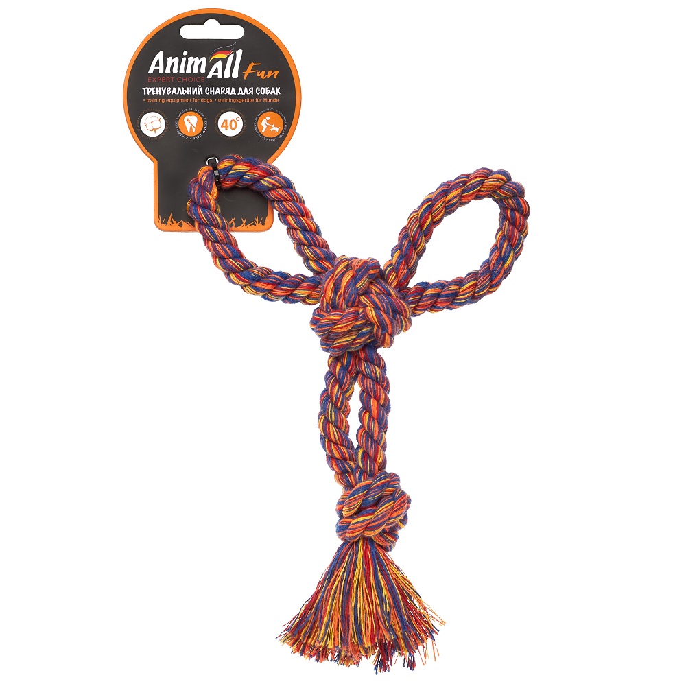 Іграшка для собак AnimAll Fun канат-бумеранг 21 см