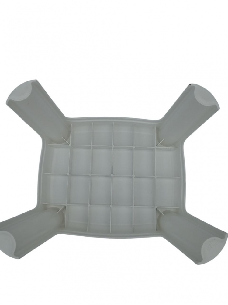 Табурет пластиковий надміцний білий