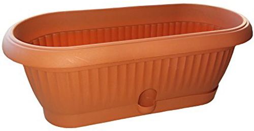 Горщик пластиковий кактусниця Тера овальний 2л теракот (15008) 