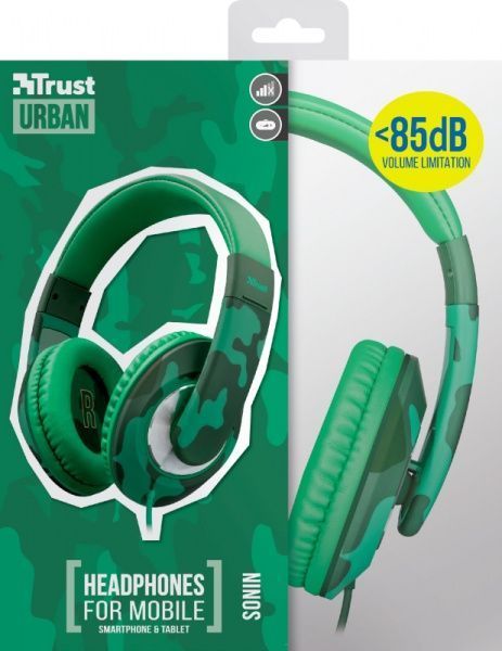 Навушники Trust Urban Sonin Kids Jungle Camo 