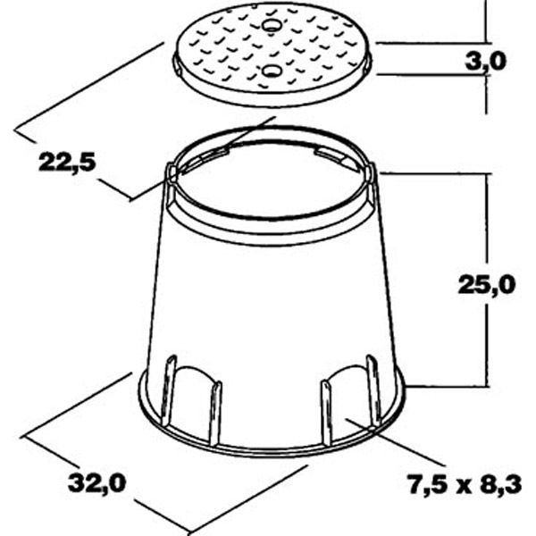 Технологический короб  Large 320х250 мм