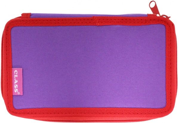 Пенал 2-ярусний College 99506 CLASS фіолетовий із червоним