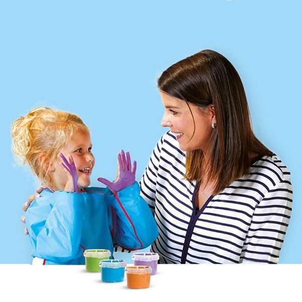 Набор пальчиковых красок SES My first Яркая пенка 4 цвета