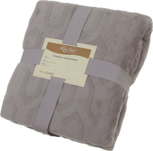 Покривало Rhomb 220x240 см La Nuit сірий 