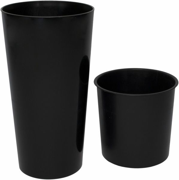 Горшок пластиковый Lamela Лилия круглый 120,5л черный (549) 