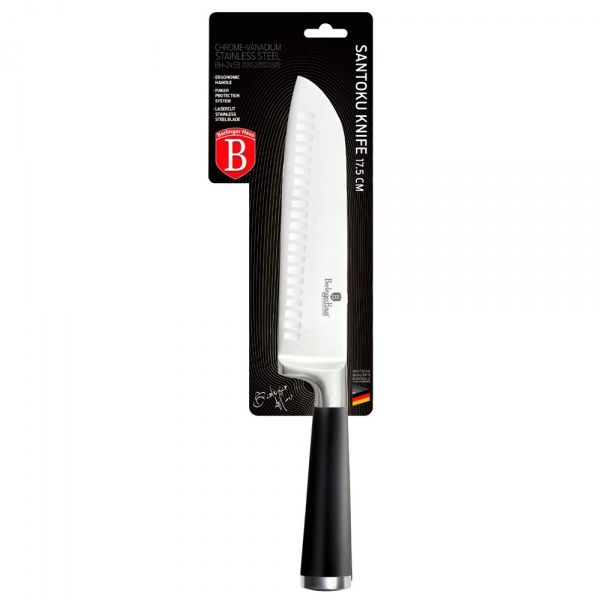 Нож сантоку Berlinger BLACK SILVER Collection 17,5 см BH 2453