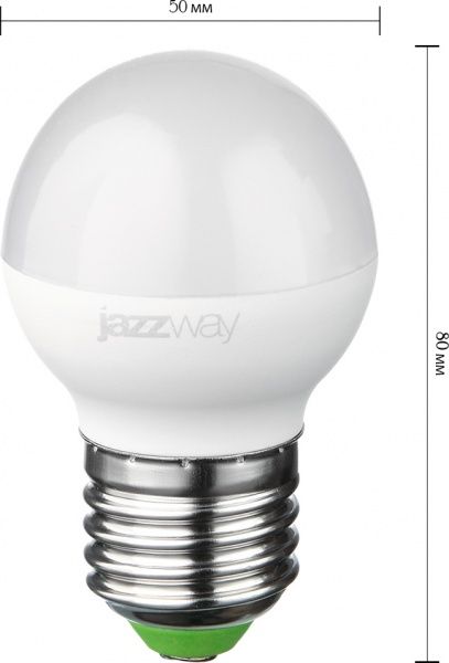 Лампа светодиодная Jazzway PLED-SP 9 Вт G45 матовая E27 220-240 В 5000 К 2859662 