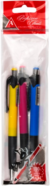 Набор ручек шариковых Aihao АН-505 3 шт. синие 