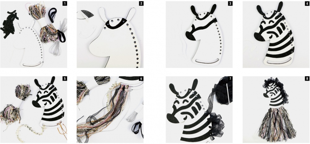 Набор для творчества Mebo Голова животного Зебра 628-02