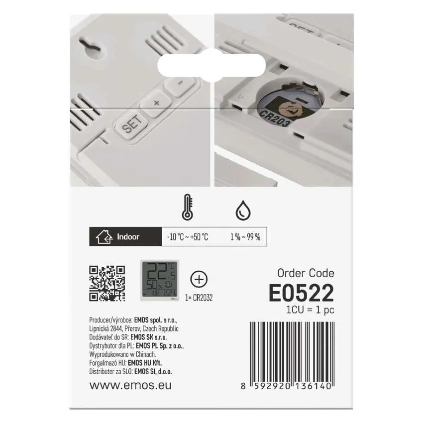 Термогигрометр Emos E0522 цифровой