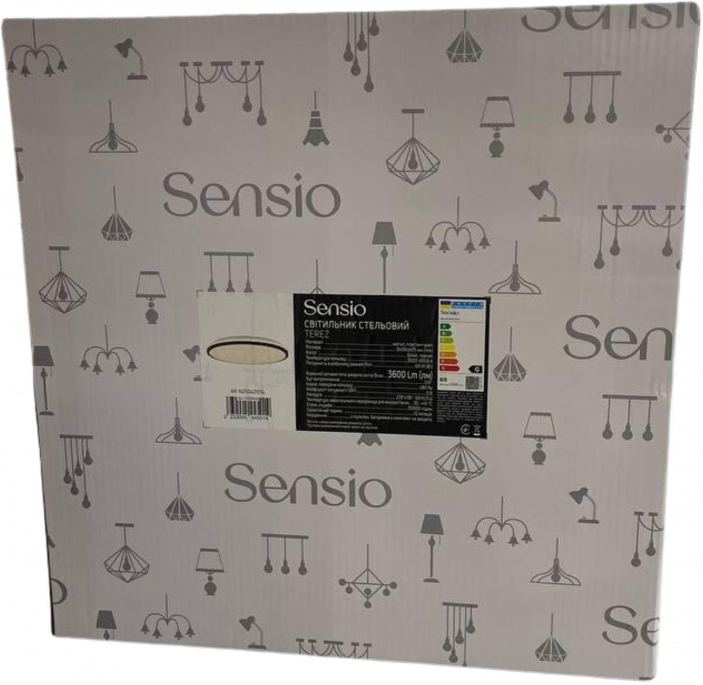 Светильник потолочный Sensio Terez 60 Вт белый 3000-6500 К AR-N250421014