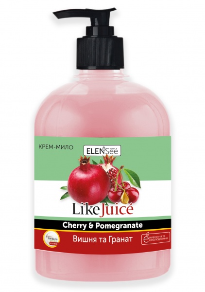 Крем-мыло LIKE JUICE Вишня и Гранат 500 мл