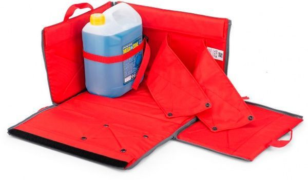 Ящик органайзер складаний для автомобіля Фолдін ТрендБай 1063 сірий із червоним