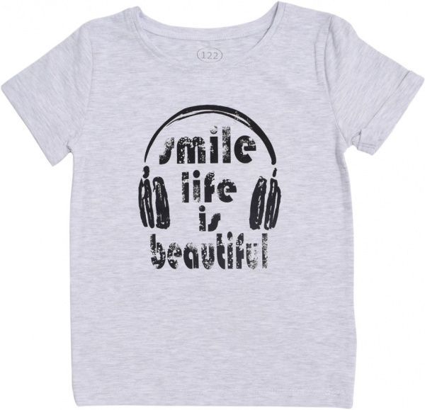 Футболка Фламінго р.122 сірий меланж 842-411 