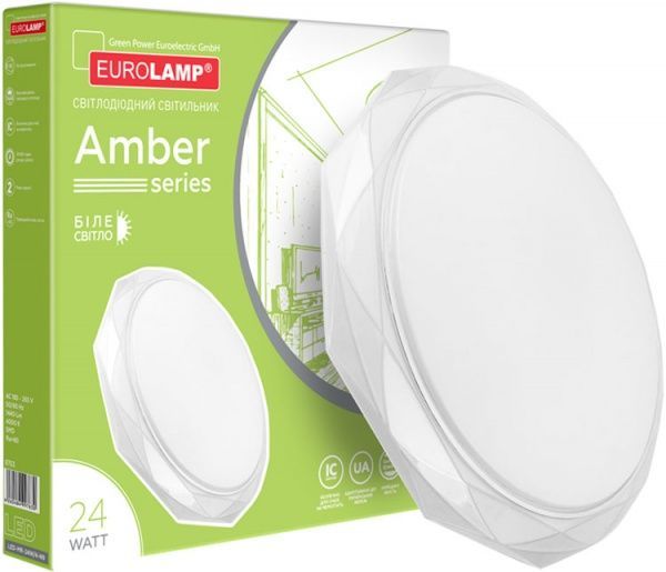 Світильник світлодіодний Eurolamp Amber Deco N9 24 Вт білий 4000 К 