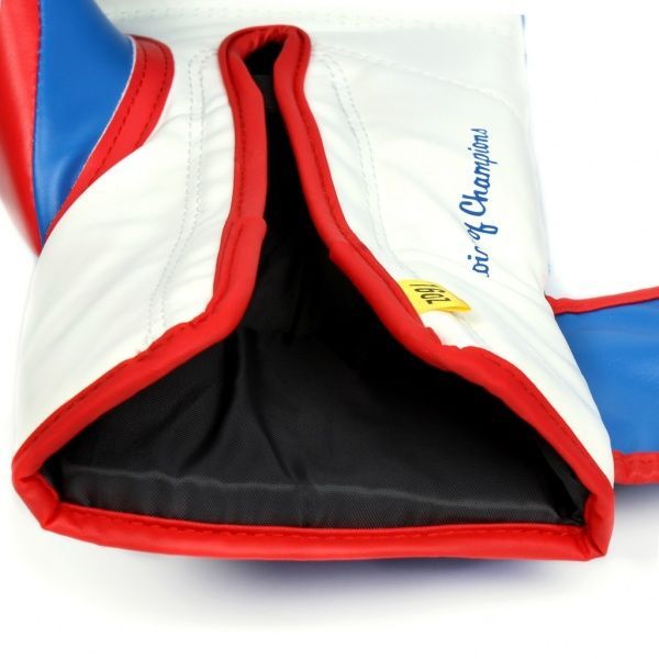 Перчатки тренировочные Everlast Powerlock PU р. 16 16oz P00000728 синий с красным