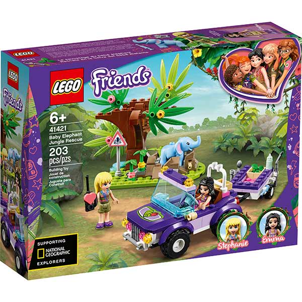 Конструктор LEGO Friends Порятунок слоненятка в джунглях 41421