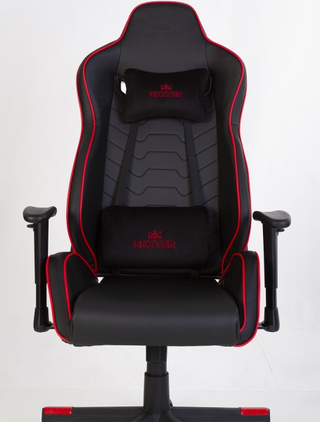 Кресло Nowy Styl HEXTER MX R1D TILT PL70 ECO/02 BLACK/RED FR черный/красный 