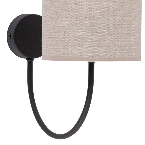 Бра TK Lighting Torens 1PL-4630 1x15 Вт E27 черный/серый 