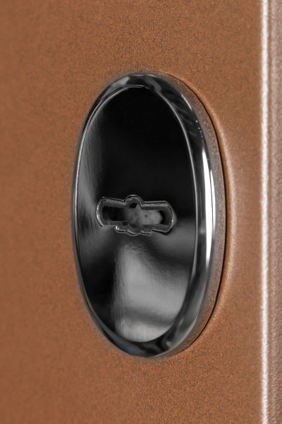 Дверь входная Булат Elegant 703 Metalic Wood - коричневая коричневый 2050x950 мм правая