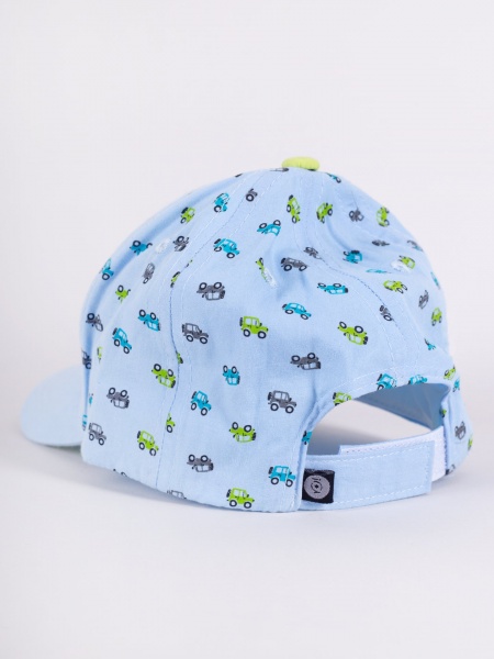 Кепка для хлопчиків YO! р.42-46 блакитний CZD-0615C 