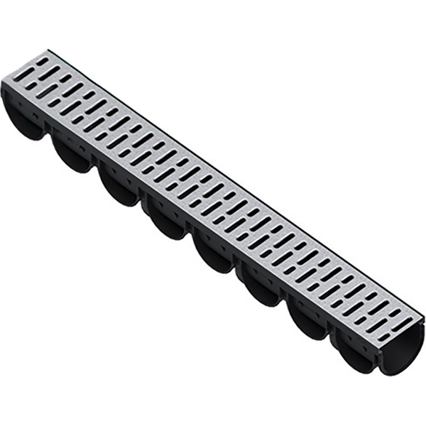 Лоток Standartpark ЛВ-10.14.10-ПП пластиковый с решеткой стальной оцинкованной кл.А