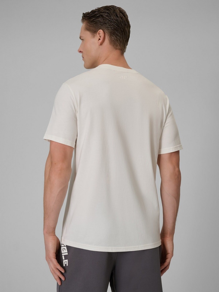 Футболка 4F TSHIRT M2665 4FWSS26TTSHM2665-12S р.S бежевий