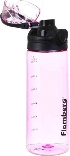 Бутылка для воды Comfort 700 мл розовая Flamberg
