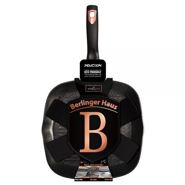 Сковорода-гриль BLACK ROSE Collection 28 см BH 1636N Berlinger