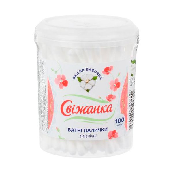 Ватні палички Свіжанка 100 шт. (кругла)