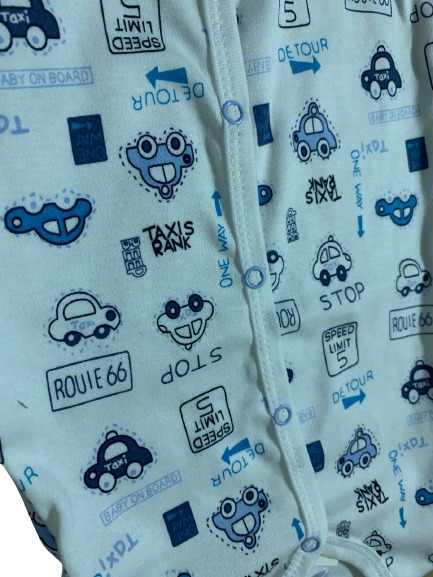 Комбинезон детский для мальчика Моя планета машинки Кмб302-7 р.74 белый 