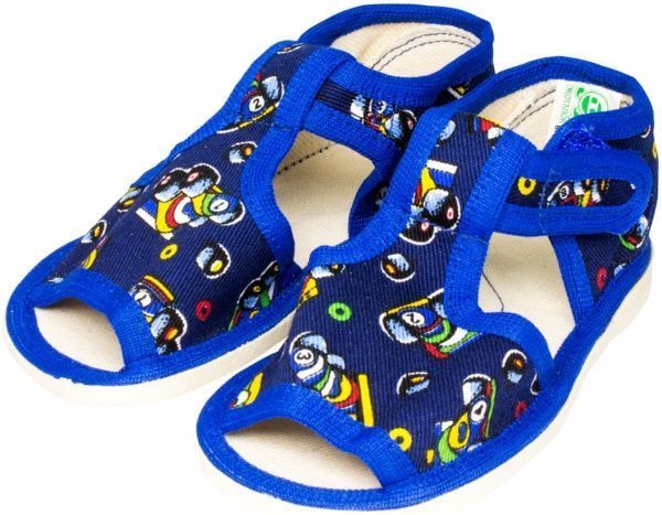 Тапочки для мальчиков Экотапок р.24 синий 1075 